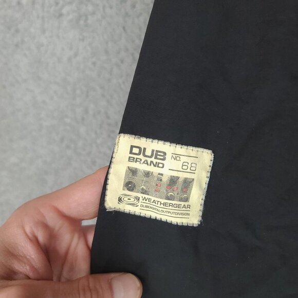 Dub Brand Jacket Mens Medium Black Full Zip Frequency Series Weathergear Nylon - Picture 10 of 15
